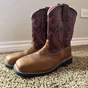 Ariat steel toe work boots